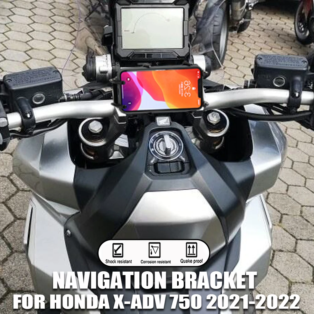 עבור הונדה X-ADV 750 2021 2022 X-ADV750 חדש אופנוע אביזרי Stand מחזיק טלפון נייד טלפון GPS ניווט צלחת סוגר - 201355758 1