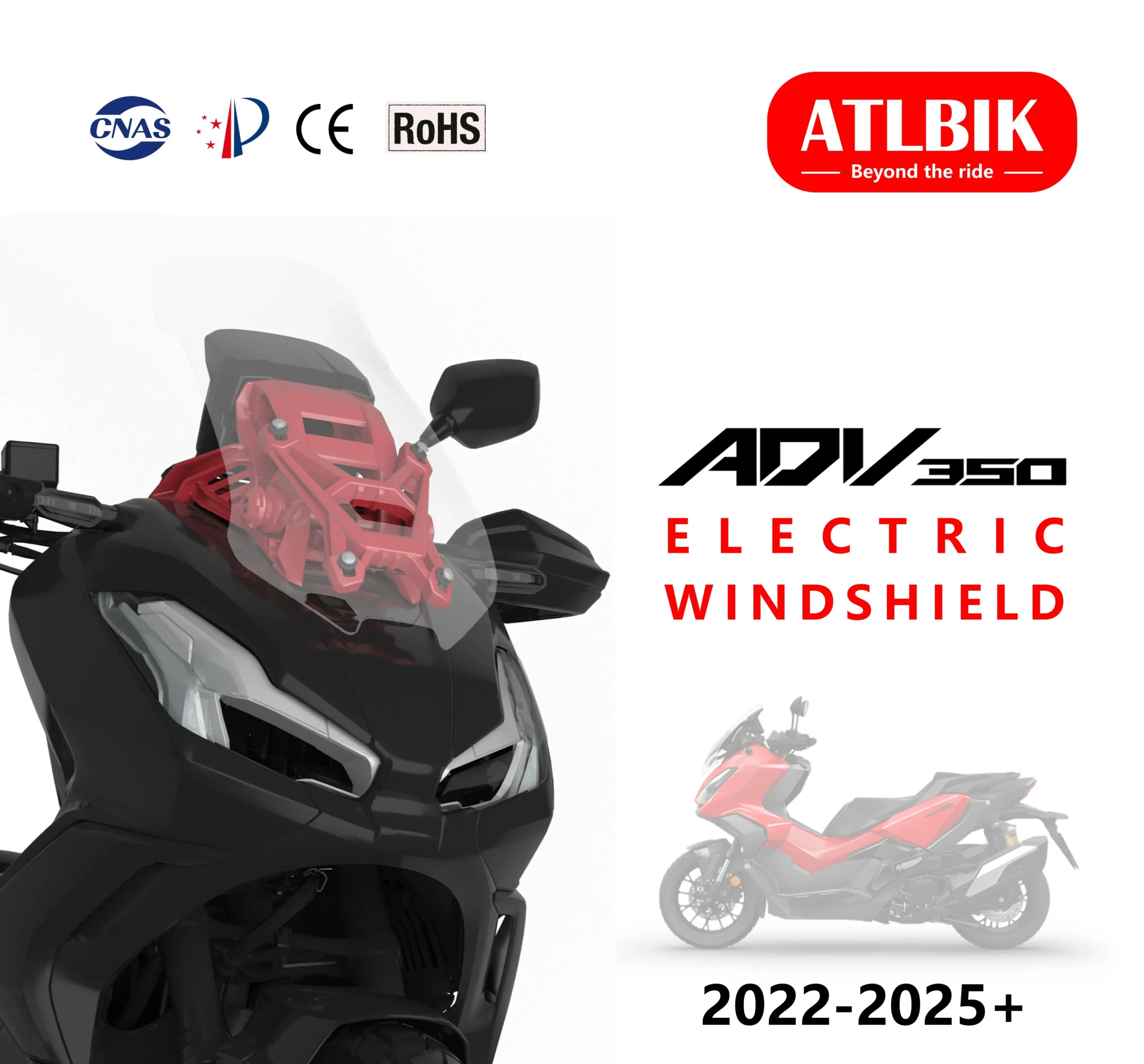 For 2021 2022 2023 2024 Honda X-ADV 750 Motorcycle Accessories Windshield Windscreens Wind Deflectors Visor Increased Windshield – תמונה 9