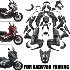 For Honda X-ADV XADV 750 2017-2024 Full Fairing Kit Carbon Fiber Pattern Complete Bodywork Cowl Panel Set Motorcycle Accessories