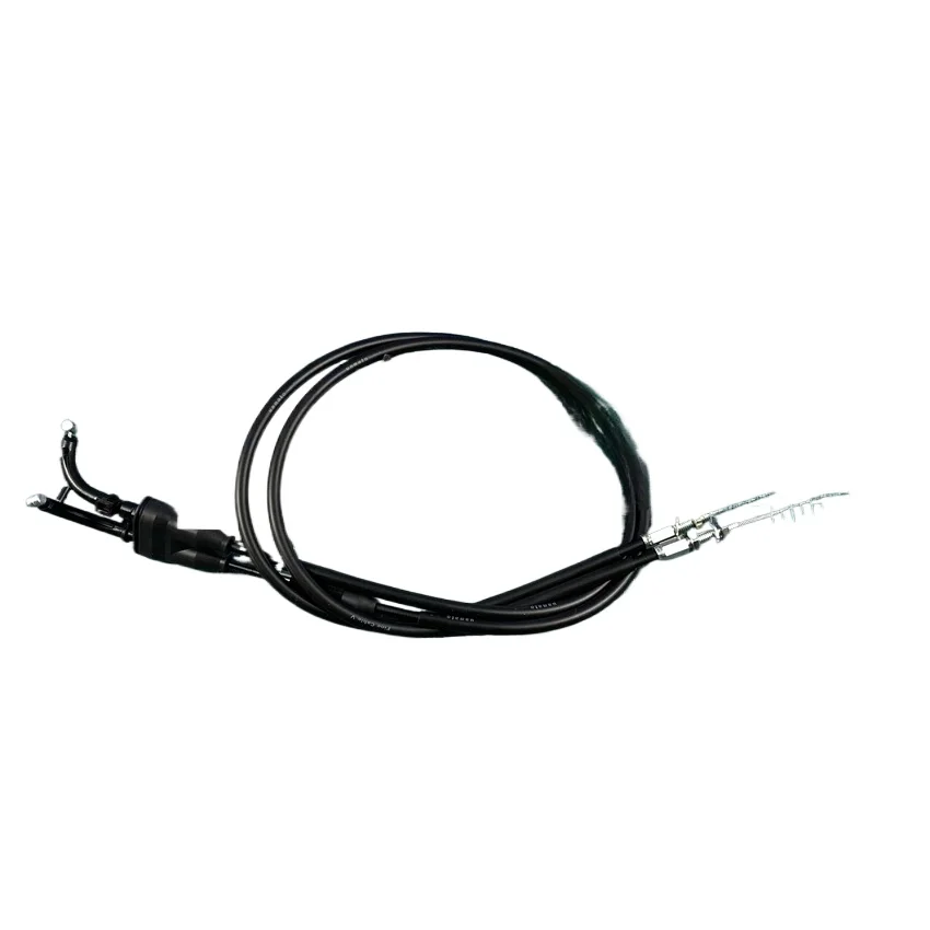 Front view of throttle cable