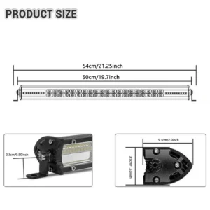 22" לוח אורות LED דו-רשם עבודה ל-off-road