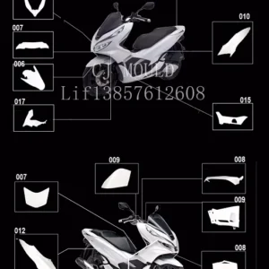 715HotFor Honda Motorcycle Fairings Kit Body Cowl Cover PCX125 PCX150 PCX160 Body Works 2018-2025 K97 ABS Accessories & Spare Pa