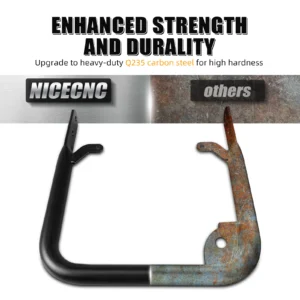 NICECNC Q235 Carbon Steel ATV Rear Grab Bar For Yamaha YFZ450R YFZ450R SE 2009-2023 YFZ450X 2010-2011 Replace 18P-2845R-20-00