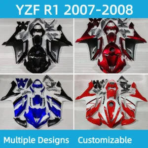 For Yamaha YZF R1 2007 2008 Motorbike Fairing Kit YZFR1 07 08 OEM Replacement Motorcycle Fairings