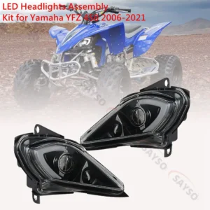 פנסי ראש מתכווננים DRL LED עבור Yamaha Raptor 700 700R YFZ450 YFZ450R YFZ450X Wolverine 450 350 אור סיגנל 2006-2022