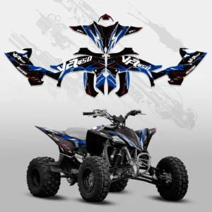 עבור Yamaha YFZ450R YFZ 450R 2014-2022 ATV פארינג רקע גרפי מדבקת קיט התאמה אישית 2021 2020 2019 2018 2017 2016