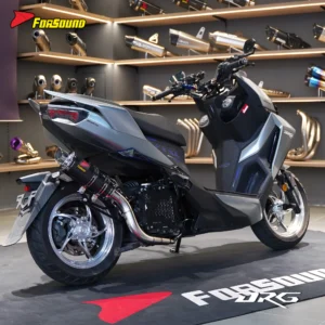 Forsound Factory Wholesale Price SYM DRG150 Titanium Exhaust Valved Muffler with Mid Pipe Resonator – 201355758