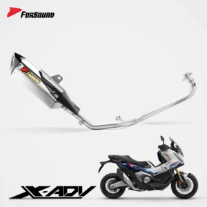 Forsound Motorcycle Full Exhaust System Honda X-ADV 750 XADV750 Stainless Steel Arrows Shorty Muffler Escape Moto – 201355758
