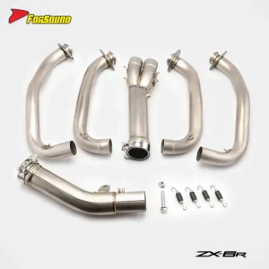 Forsound Factory Wholesale Price Kawasaki ZX6R Motorcycle Exhaust front and mid section Style Mesh Grill Track Racing Muffle Tit – 201355758