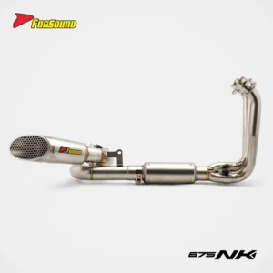 Forsound Factory Wholesale Price CFMOTO 675NK Titanium Exhaust Valved Muffler with Mid Pipe Resonator – 201355758