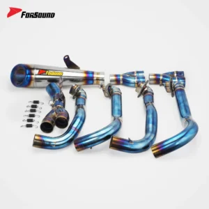 Forsound Factory Wholesale Price Kawasaki Ninja H2 H2R Motorcycle Exhaust front and mid section Racing Muffle Tit – 201355758