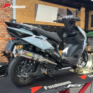Forsound Factory Wholesale Price SYM JET 150 Titanium Exhaust Valved Muffler with Mid Pipe Resonator – 201355758