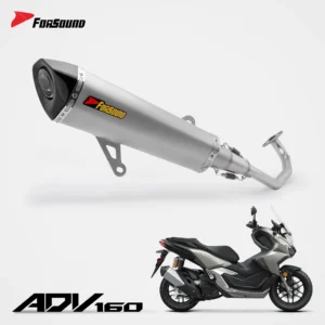 Forsound Factory Wholesale Price Honda Adv160 Stainless steel Exhaust Valved Muffler with Mid Pipe Resonator – 201355758