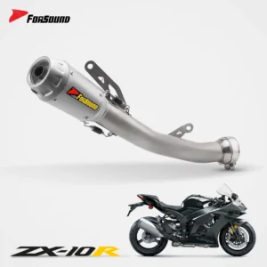 Forsound Factory Wholesale Price Kawasaki ZX10R Motorcycle Exhaust System IntactGP Style Mesh Grill Track Racing Muffle Titanium – 201355758