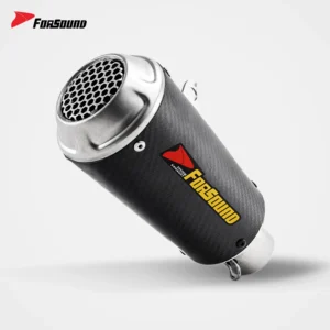 Forsound Stainless Steel Exhaust System: Short-Style Muffler / Track-Spec Tail Section Custom-Designed for Kawasaki Ninja 400 – 201355758