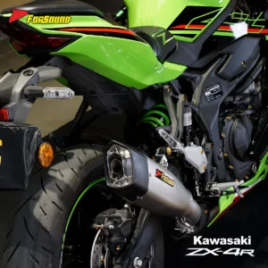 Forsound Factory Wholesale Price Kawasaki ZX4R Motorcycle Exhaust System IntactGP Style Mesh Grill Track Racing Muffle Titanium – 201355758