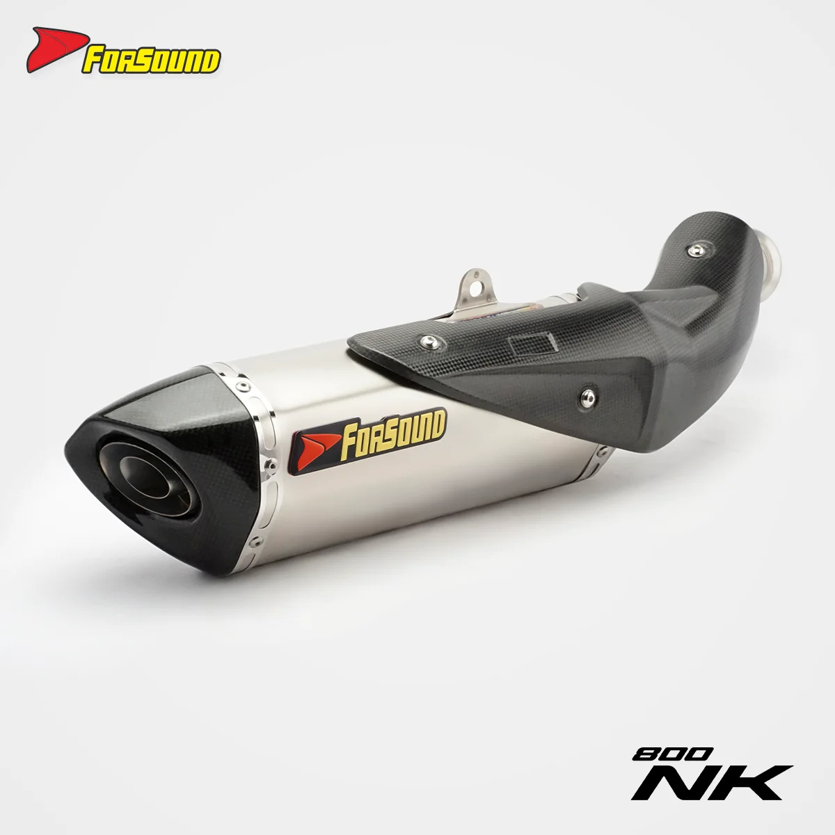 Forsound Factory Wholesale Price CFMOTO 800NK Titanium Exhaust Valved Muffler with Mid Pipe Resonator - 201355758 1