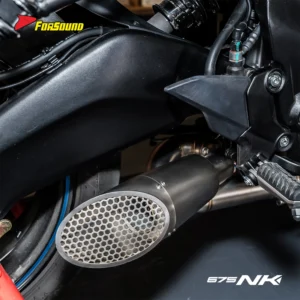 Forsound Factory Wholesale Price CFMOTO 675NK Titanium Exhaust Valved Muffler with Mid Pipe Resonator – 201355758