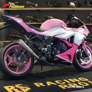 Forsound Factory Wholesale Price Kawasaki ZX6R Motorcycle Exhaust System IntactGP Style Mesh Grill Track Racing Muffle Titanium – 201355758