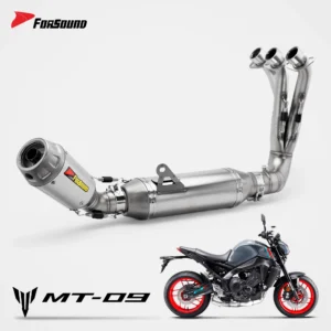 Forsound Motorcycle Full Exhaust System Yamaha MT09 FZ09 Stainless Steel Arrows Shorty Muffler Escape Moto – 201355758